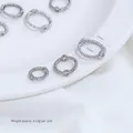 Anneaux de perles ronds en acier inoxydable torsadé pour la fabrication de bijoux DIY - 10mm Diamètre Intérieur (1 Pièce) / Couleur Acier