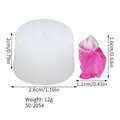 Moule en silicone translucide pour bricolage de grappes de cristaux en résine avec dimensions - Style de Petit Cluster de Cristal (50-2054-D) / 2.8x2cm
