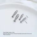 Polierte silberne Fisch-Zwischenperlen aus Edelstahl für handgefertigtes DIY-Schmuckzubehör - Fisch Zwischenperle (H65-1) / Klein Glatt (14.0x3.5mm) / Stahlfarbe