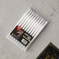 YUELU 10-piece professional dual-use white scratch pens set in a clear plastic storage box - Kids Scratch Pen / 10 Piece Set / White