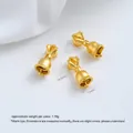 Χειροποίητη επίχρυση χάντρα καμπάνα vajra 24K για κοσμήματα DIY, 16,0 mm x 7,0 mm - Διαχωριστικό Vajra Καμπάνα (Z570-3) / 1 Τεμάχιο