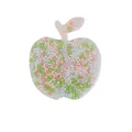 Apple shaped sensory skin picking fidget toy with embedded colorful beads for stress relief. - Apple Sensory Stress Relief Bead Picking Toy (JY-03I) / Pink Green Blue White Mix
