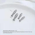 Kleine silberne Fischperlen aus Edelstahl für DIY handgefertigten Schmuck und Bastelarbeiten - Fisch Zwischenperle (H65-2) / Groß Glatt (16.8x4.0mm) / Stahlfarbe