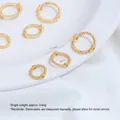 Anneau de perles rondes en acier titane doré pour la création de bijoux DIY fait main - 8mm Diamètre Intérieur (1 Pièce) / Acier Plaqué Or