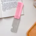 Pettine per capelli pieghevole rosa portatile con manico glitterato per studenti - Rosa (Glitter)