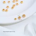 Perle distanziatrici in acciaio inossidabile dorato per gioielli fai da te - Confezione da 10 / Pacchetto Medio 5mm / Acciaio Placcato Oro