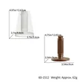 Detailed dimensions for European style candle holder silicone mold and finished base - European Classical Striped Column Style (60-1512)