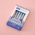 6pcs creative retractable blue gel pens set with blueberry jam series design - 0.5mm / Blueberry Jam