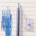 Blauer Glitzer-Gelstift mit funkelndem transparentem Gehäuse für DIY-Journaling und Basteln - Blau