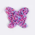Handmade butterfly skin picking fidget toy with colorful beads for sensory relief - Butterfly Style (JY-20C)