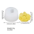 Moule en silicone en forme de cristal pour ornements en résine DIY 3,5 cm - Style de Cluster de Pilier de Cristal (50-2058-D) / 3.5x2.1cm