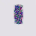 Candy shaped skin picking fidget toy featuring colorful silicone tubes in clear base - Candy Style (JY-31E) / Colorful