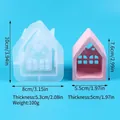 Dimensiones del molde de silicona con forma de casa y portavelas terminado - Forma de Casa (60-1423) / 60-1423