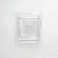 Minimalist transparent PET plastic desktop organizer box with adhesive mount for storage - Storage Box (With Adhesive Hook)