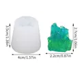 Moule silicone cristal pour résine DIY artisanat, dimensions 3.5x4cm et poids 32g - Style de Cluster de Minerai Empilé (50-2060-D) / 4x3.5cm