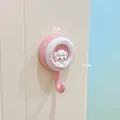 Cute cartoon adhesive hook with rabbit character design in pink and white finish for home - Pink Rabbit