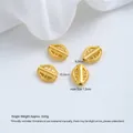 Perle distanziatrici Vajra in rame dorato per gioielli fai-da-te con foro 1,2 mm - Perla a Tubo Nuvola Vajra (Z570-9) / 1 Pezzo/Confezione