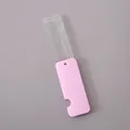 Simpatico pettine per capelli rosa pieghevole con setole trasparenti glitterate da viaggio - Viola