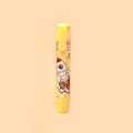 Creative yellow retractable eraser pen with cartoon rocket space design for students - Outer Space Series (Yellow) / Yellow