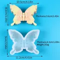 Dimensiones detalladas y especificaciones de peso para molde de silicona mariposa 3D - Estilo 3D de Relieve de Mariposa (50-3474-D)