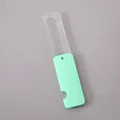 Pettine pieghevole portatile verde menta con accenti di glitter colorati scintillanti - Verde