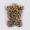 Skin picking fidget toy with colorful beads in translucent silicone material for stress relief - Figure Shape (JY-34G)