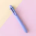A cute six-color retractable ballpoint pen in soft purple finish for students and school - 0.5mm / Purple