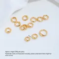 5mm gold-plated stainless steel double-hole ring connectors for DIY jewelry making - Small Pig Nose Connector (H55-4) / 5mm (10 Pieces/Pack) / Gold