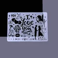 Romantic love theme hollow painting stencil for DIY wedding scrapbooking and crafts - Love Theme