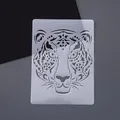 Mandala style tiger face painting stencil for creative DIY art projects - Tiger (1)