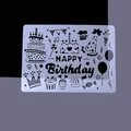 Happy Birthday theme plastic DIY stencil for creative drawing and scrapbook decoration - Birthday Theme Style
