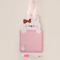 Cute cartoon rabbit shaped pink dry erase whiteboard for kids with hanging ribbon and marker - Rabbit