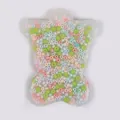 Humanoid silicone skin picking fidget toy with colorful beads for sensory relief and focus - Gingerbread Man Shape (JY-34I)