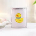 Schattige gele eend witte multi-grid pennenhouder en bureau-organizer voor studenten - Gele Eend