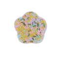 Flower shaped skin picking fidget toy featuring colorful sensory beads and metallic cylinders - Five-Petal Flower Shape (JY-09B) / Pink Yellow Blue Mix
