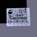 Merry Christmas themed DIY hollow painting stencil template for scrapbooking and crafts - Christmas Bell Style