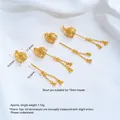 24K vergulde holle bel sieraad component voor DIY hangers en kettingen vakmanschap - Korte Hanger Universele Sluiting (G978-1) / 1 Stuk/Verpakking / Goud