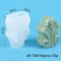 Detailweergave van 3D-schelp siliconen mal voor DIY-kaarsen, afmetingen 10x8x5cm - Kleine Schelp Stijl (60-1364)