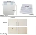 Dimensions and components of the silicone lamp base mold with wooden support - Square Mold Set
