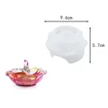 Stampo in silicone a fiore di loto per ciotola gioielli, diametro 9,6 cm e altezza 5,7 cm - Forma di Loto (60-1108)