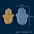 Dettaglio dello stampo in silicone a mano di Hamsa con dimensioni 13 cm e 9,5 cm - Stile Mano Hamsa 2 (60-1100) / 60-1100