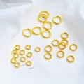 Premium 18K gold plated smooth closed jump rings for handmade DIY jewelry making - Closed Jump Ring (Q86-1) / Small 6mm (10 Pieces/Pack) / 18K Gold