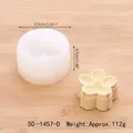 Large cherry blossom silicone mold for handmade candle and soap making with dimensions - Cherry Blossom Style (50-1457-D) / White