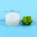 Succulent silicone mold for DIY candles with dimensions 7x3.5cm weighing 110g - 3D Succulent Shape (50-3387-D) / 50-3387-D / Translucent