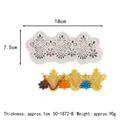 Stampo in silicone con pizzo vintage europeo per torte in fondente e decorazioni - Fiori di Pizzo Europei (50-1872-B) / 50-1872-B / Grigio