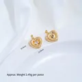 14K gold-filled heart-shaped pendant with sparkling zircon for DIY jewelry making - Zirconia Floral Edge Heart Pendant