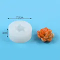 Succulent shaped silicone mold for DIY candles and clay crafts, size 7.2x3cm, approx. 100g - Petal Leaf Succulent (50-3386-D) / 50-3386-D / Translucent