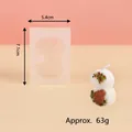 Silicone mold for number 3 candle featuring a cute squirrel and pinecone design, 63g - Number 3 (50-3426-D)