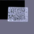Christmas DIY drawing stencil featuring Merry Xmas tree reindeer and snowman patterns - Christmas Tree Theme