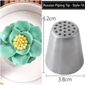 Large stainless steel Russian piping tip Style 7A for professional cake decorating flowers - Style 7A